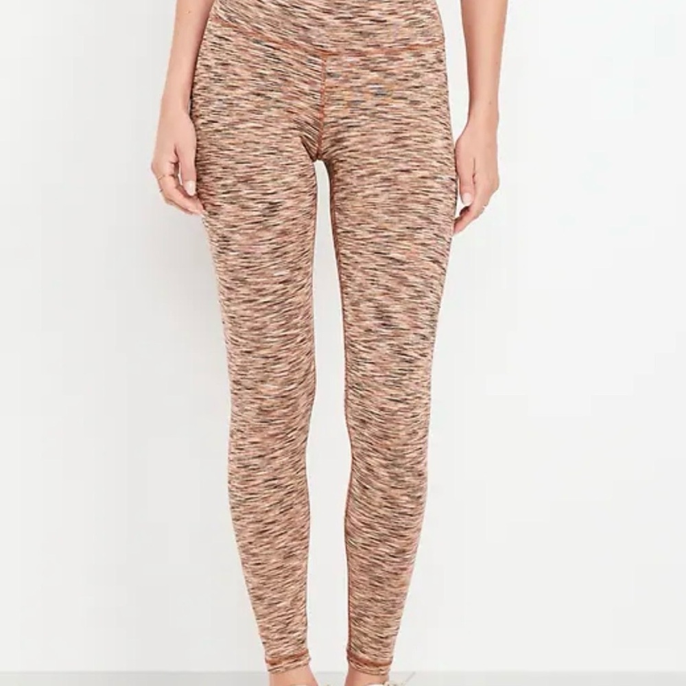 Old Navy High Waisted Full length Leggings, Women’s M, Warm Space-Dye